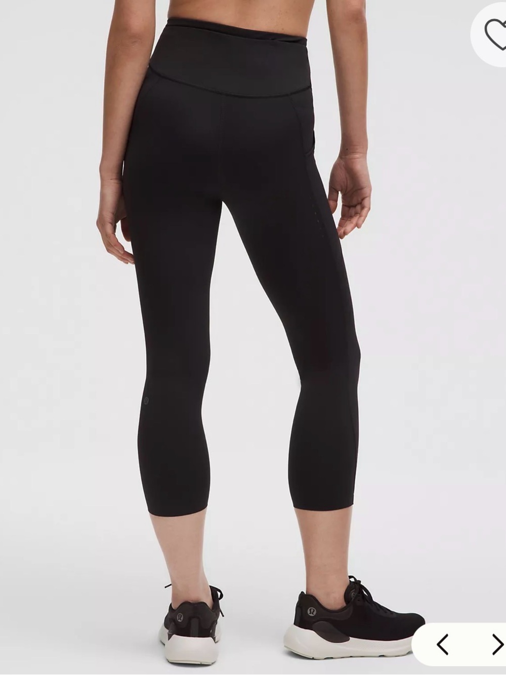 NWOT Lululemon Black Fast and Free 23” Leggings $70